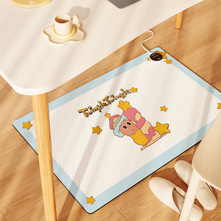 冬天办公室暖脚器2026新款卡通可爱风保暖脚底板加热垫桌下暖脚宝