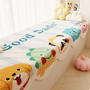 飘窗垫垂边窗台垫儿童房卧室异形阳台隔凉垫可机洗床边榻榻米坐垫