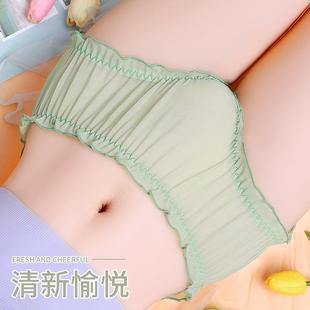 712 颜蓓薇内裤 女个性 迷人高颜值纯欲甜美胖mm大码 三角裤