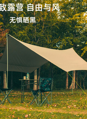 BLUEFIELD蓝色领域 原牧六角天幕 多功能涂银防水天幕凉棚