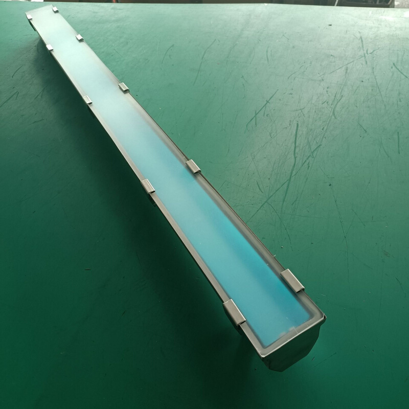 T8不锈钢三防灯支架 1.2米单管金属LED三防灯外壳套件 隧道车库灯