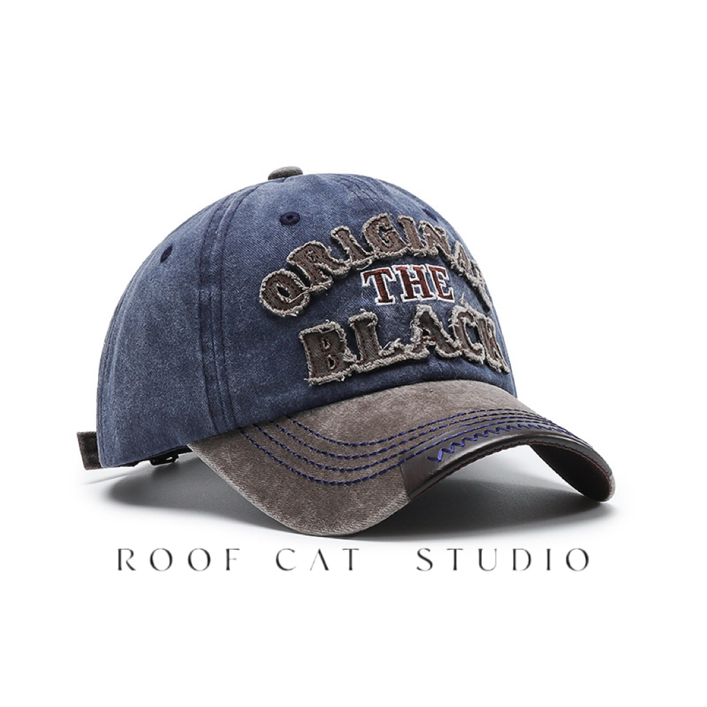 [屋顶的猫]棒球帽春秋日韩潮流