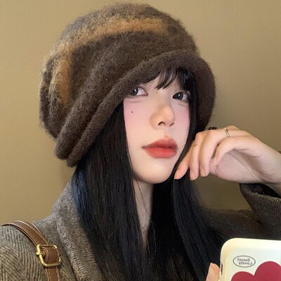 [屋顶的猫]堆堆帽秋冬女