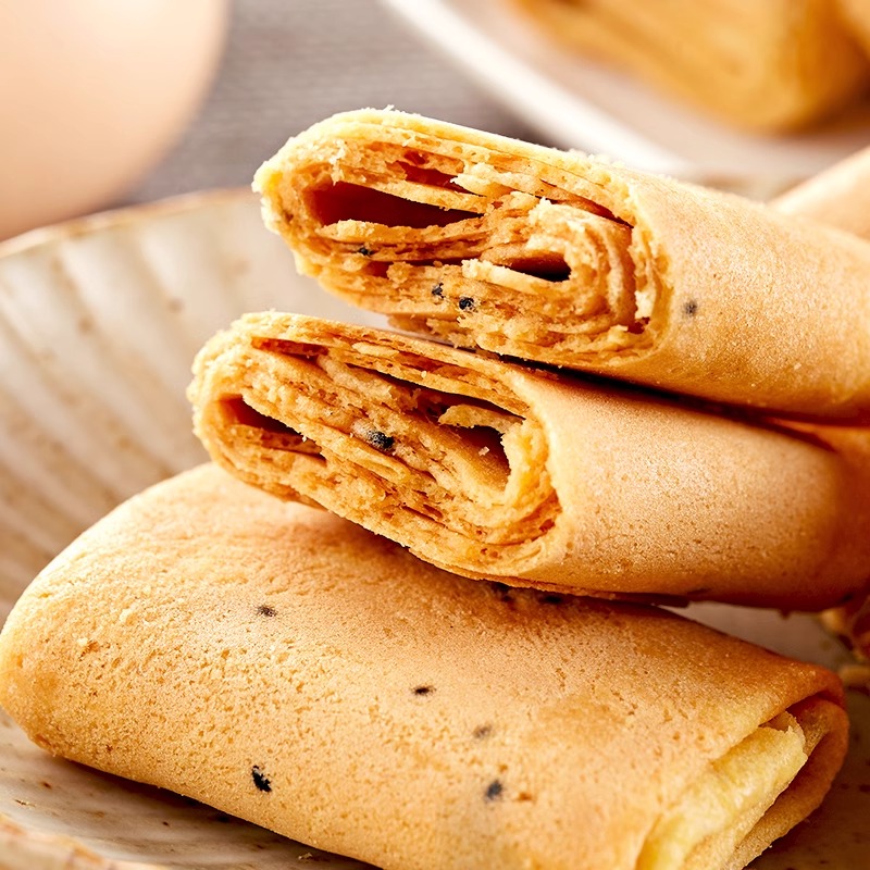 比比赞凤凰卷夹心饼干鸡蛋卷整箱装宿舍夜宵充饥零食小吃休闲食品