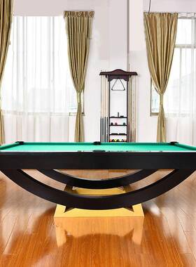 现代简约定白色制实木家用八DXX标准人台黑球成桌北欧古典桌球台