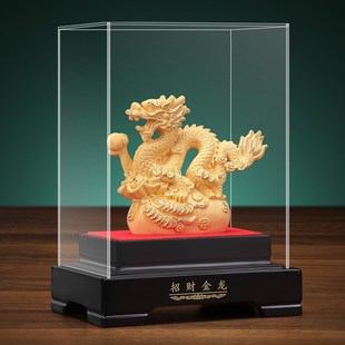 十二12生肖鼠兔龙蛇马羊猴鸡狗猪聚宝绒沙金摆件新年送礼纪念品