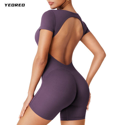 YEOREO短袖瑜伽连体夏季