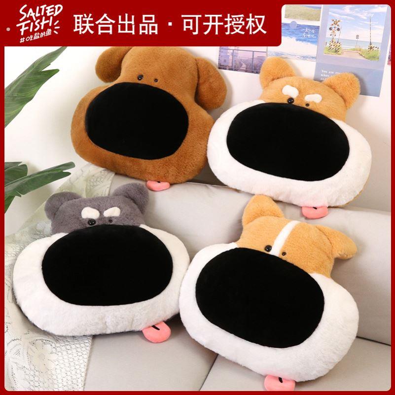 BIBIG的杂货铺可爱ins软萌大鼻狗毛绒玩具抱枕办公室沙发靠垫枕头