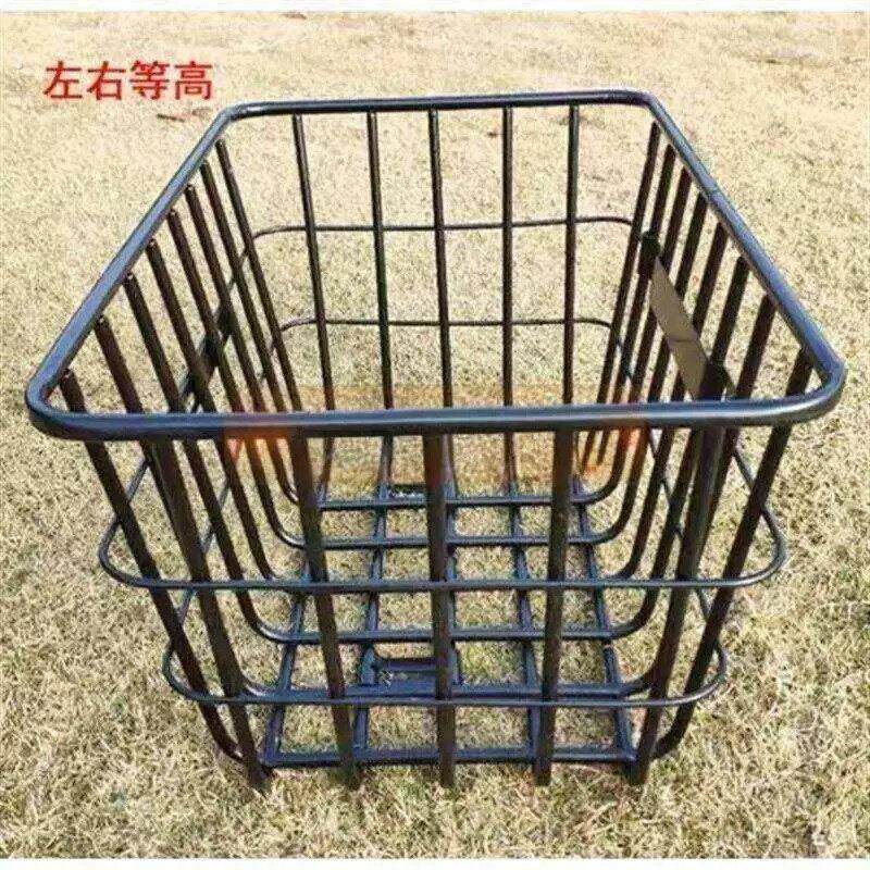 载重王车筐前置大号加粗电动车筐加厚无盖结实电动车拉货筐自行车