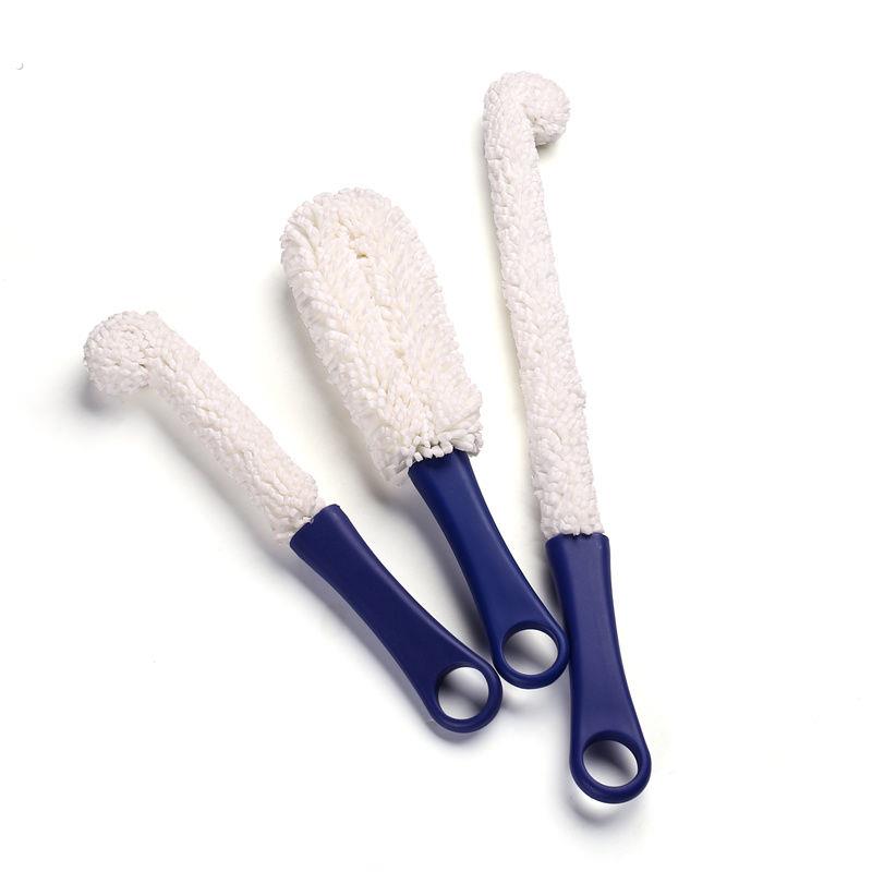 可弯曲红酒杯高脚杯刷子长柄海绵洗杯刷酒具瓶刷可挂醒酒器清洁刷