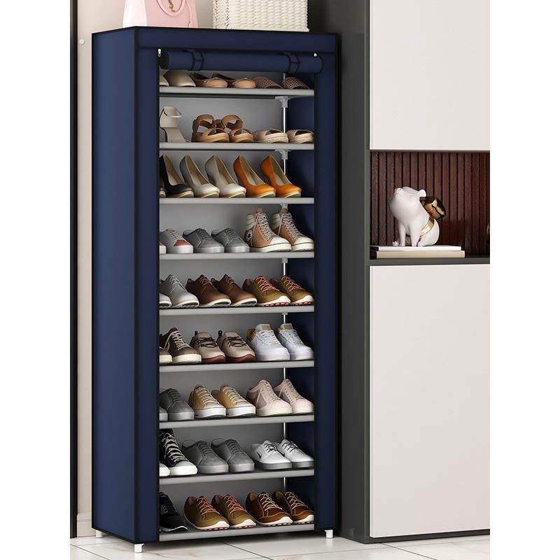 简易布鞋柜防尘罩窗帘多层宿舍热模2023简易布艺