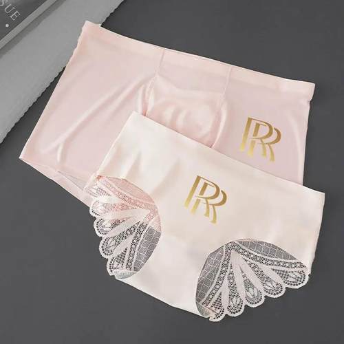 2022年新款纯欲无痕情侣内裤一男一女冰丝四角裤潮情侣款蕾丝夏季