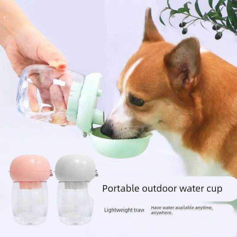 宠物狗郊游水杯迷你水壶柯基郊游户外饮水用品可携式饮水器玻璃杯