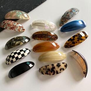 头发夹子发夹低马尾夹后脑勺女新款发量少横夹一字夹弹簧夹子发卡