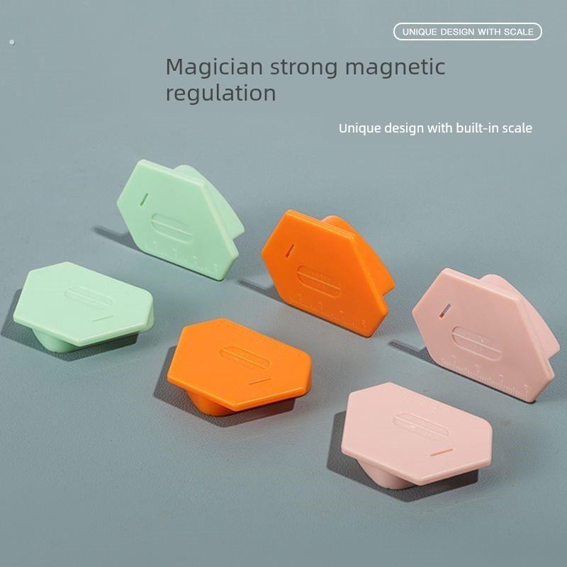 新款多边形强磁定规缝纫机平车塑料多功能磁铁布料挡边魔法定位器