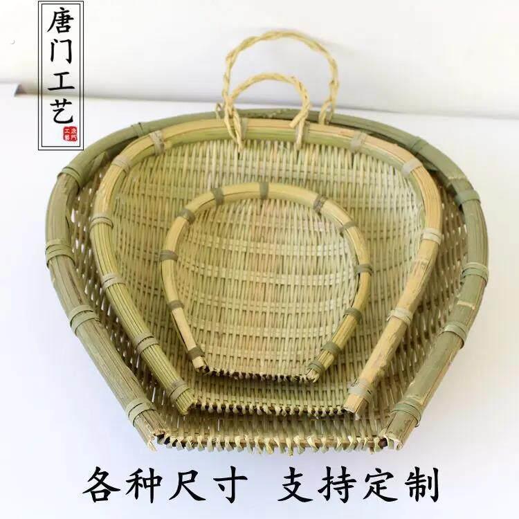 筲箕家用商用优质精美竹编大小沥水沥饭沥米洗菜果盘四川重庆