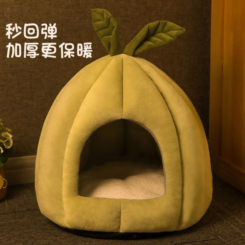 猫咪冬季保暖窝冬天抗寒四季通用宠物窝睡觉全封闭式小别墅猫窝窝