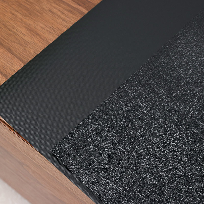 tpu皮革纹桌垫白色黑色磨砂电视柜桌布现代简约防水绿色桌垫防烫