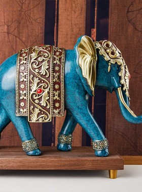 优选富贵吉祥大象全铜摆件对象家居客厅电视酒柜装饰办公室开业工