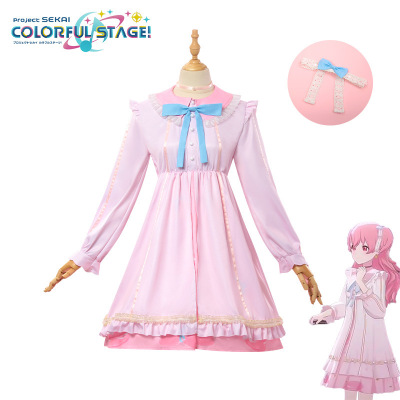 世界计划桃井爱莉三丽鸥联动cos服彩色舞台公主风女款cosplay