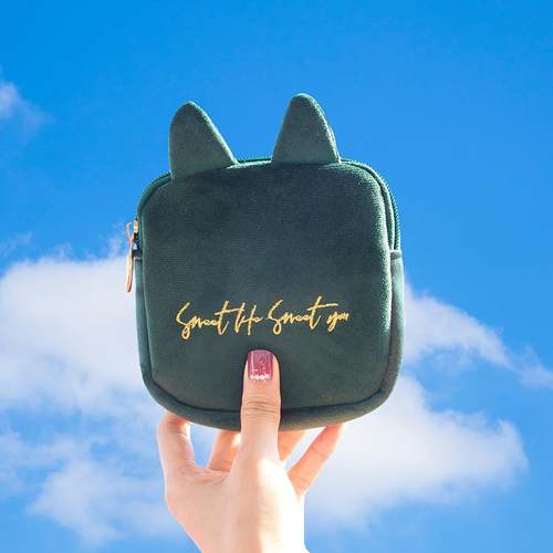 优选姨妈巾收纳包卫生巾大容量便携小巧布艺少女心学生m小包月事