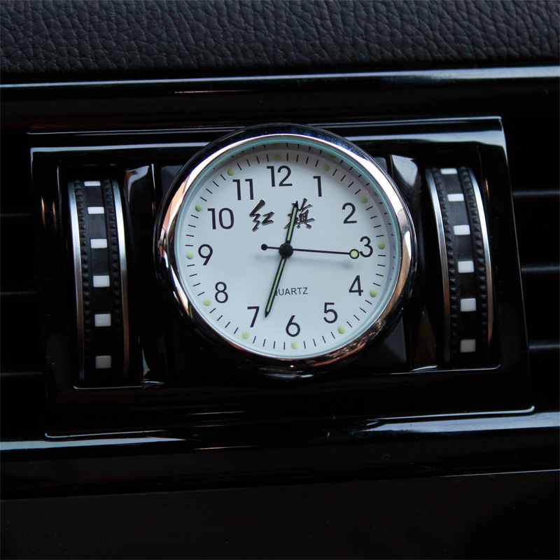 专用红旗H5HS5H7HS7H9高档石英电子钟表车内车载时钟车用装饰用品