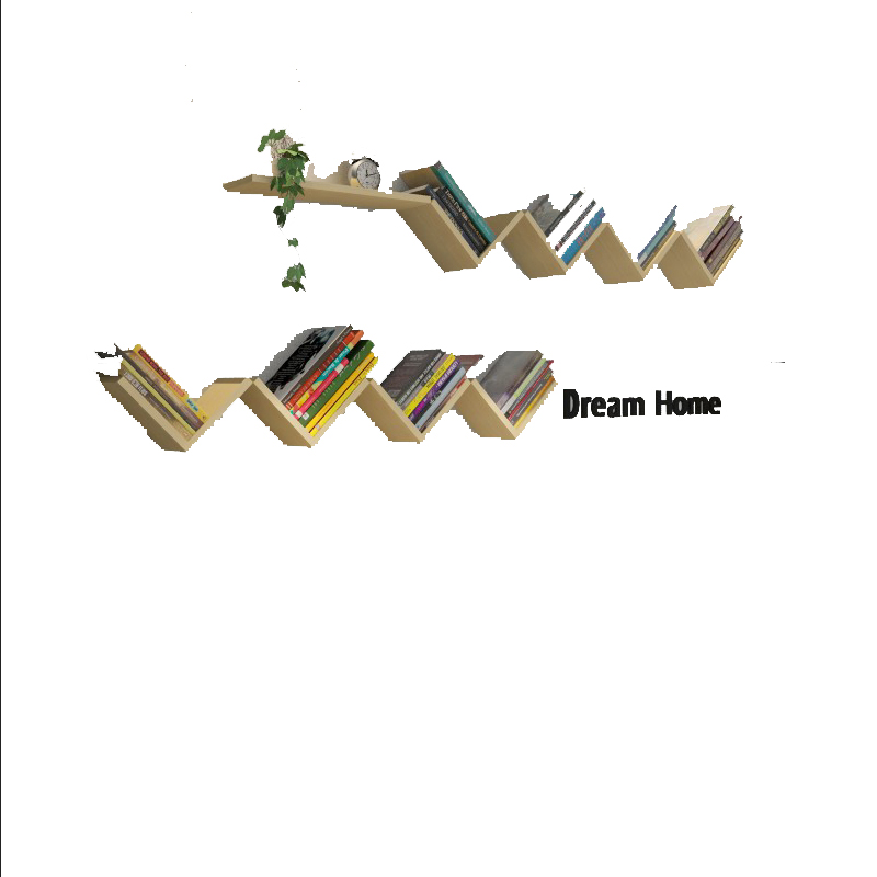 实木无漆免打孔墙上置物架书架墙壁创意格子电视背景装饰收纳隔板