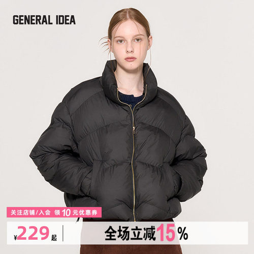 GENERAL IDEA BY BUMSUK泡泡加长袖手套设计棉服外套保暖面包服女