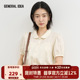 显瘦纯色半衫 GENERAL BUMSUK女士田园风小翻领泡泡袖 短袖 IDEA