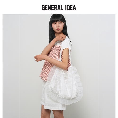 GENERAL IDEA BY BUMSUK女士蕾丝刺绣荷叶边包