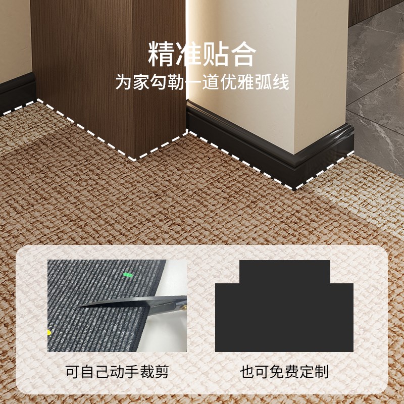进门地垫大门口耐脏室内门厅家用免洗可擦入户门玄关垫子可裁剪