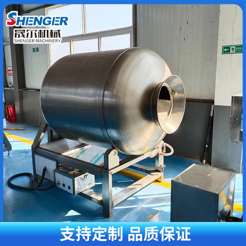 羊肉串生鲜肉真空腌制设备 商用全自动600L变频牛排腌渍滚揉机