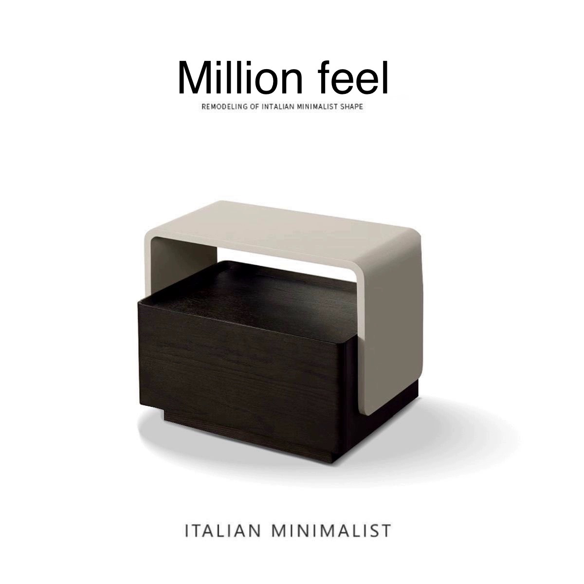 MF意式极简床边柜简约现代创意ins收纳柜高级设计师款床头柜