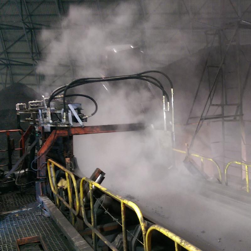 选煤厂皮带机干雾抑尘装置 微米级干雾主机系统 翻车机干雾降尘