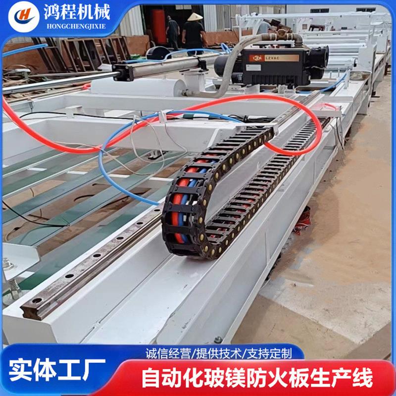 硫氧镁匀质板生产设备 玻镁集装箱铺板机械设备 免费提供技术
