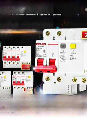 D型Dz47Sle漏电保护器32A Deli West断路器2P空气开关63A开关16A2