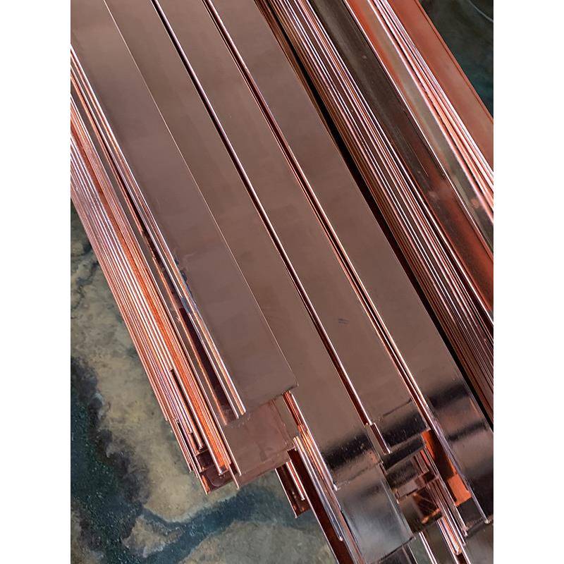 铜包钢扁钢镀铜扁钢接地材料防雷镀铜排水平接地体铜覆钢扁铁扁排