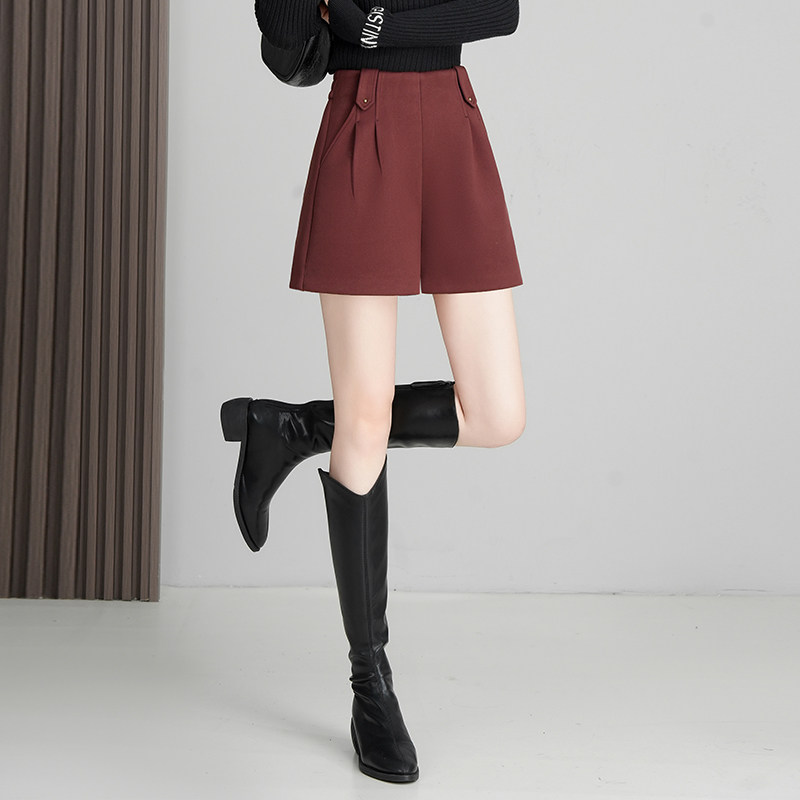 a字休闲西装裤气质阔腿短裤冬季时尚高腰显瘦小个子大码胖mm靴裤,女装/女士精品,休闲裤,淘宝优惠券,粉丝福利购,淘宝优惠卷