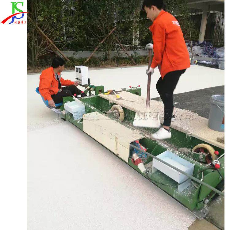 校园跑道塑胶跑铺摊610铺机2.5m比赛场地铺道摊机 橡胶颗粒平机