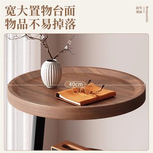 圆形床头小桌子 沙发边几小型简易茶几客厅家用阳台小茶桌2025新款