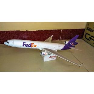 纸模型非成品麦道 MD-11 Fedex联邦快递民航客机飞机 1:72 1:100