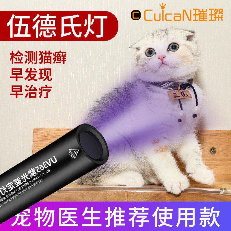 伍德氏灯365紫光灯抗原检测紫外线手电筒荧光剂验钞可充电鉴定灯