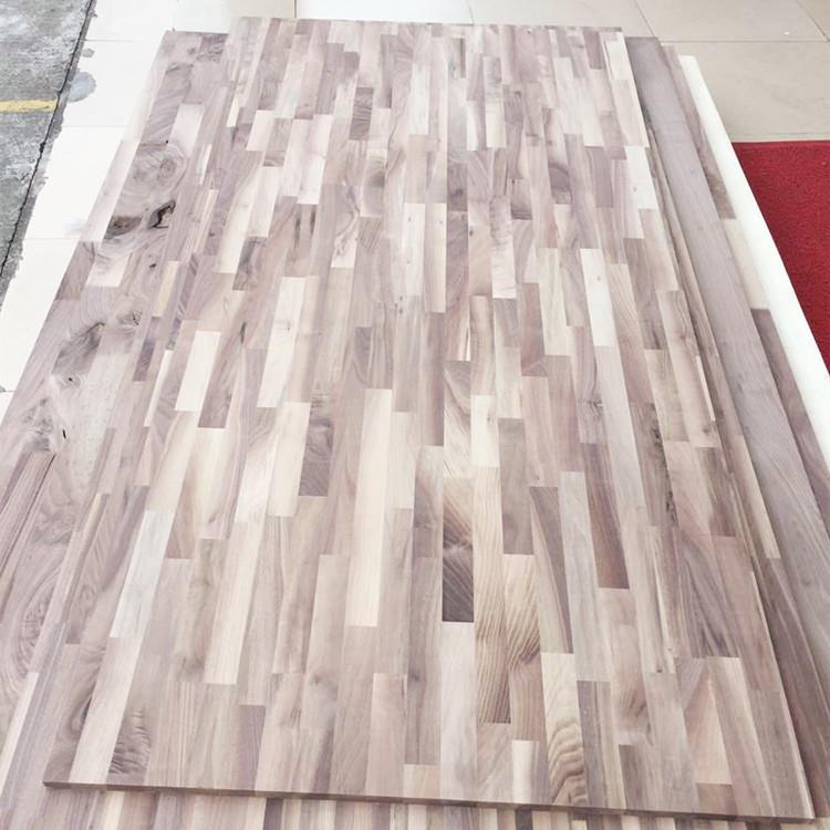 黑胡桃指接板CD级8-12-15-18台面板订做黑胡桃芯板贴皮板餐台板