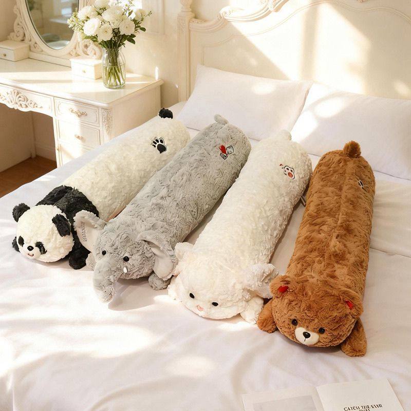 新款可爱熊猫大象玩偶长条抱枕兔子毛绒玩具床上睡觉夹腿靠垫男女,模玩/动漫/周边/娃圈三坑/桌游,动漫毛绒/抱枕/坐垫,淘宝优惠券,粉丝福利购,淘宝优惠卷