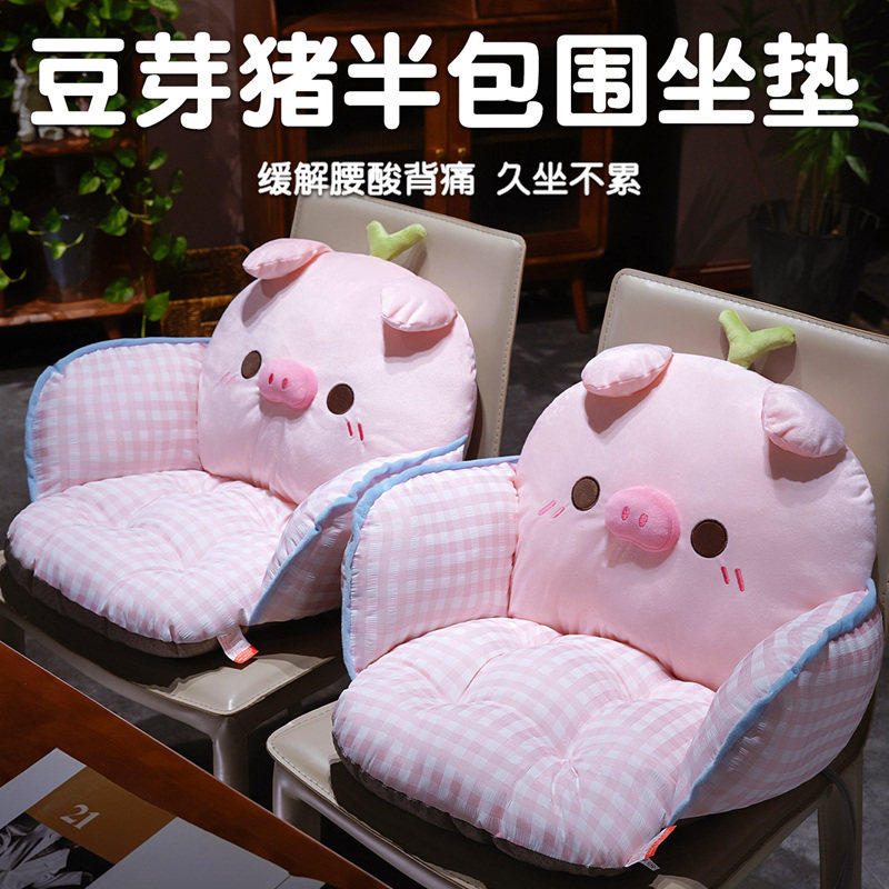 坐垫办公室久护腰靠背一体