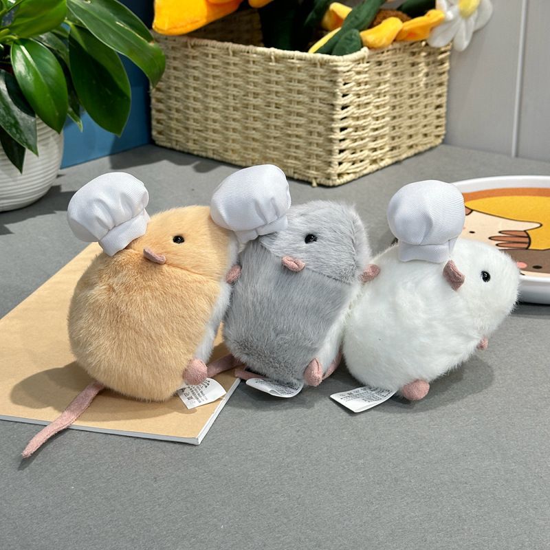 萌宠花枝鼠公仔玩偶真大老
