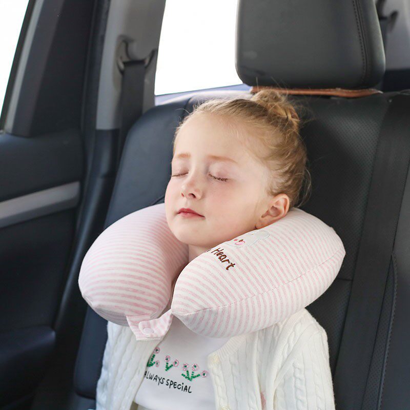 A类纯棉u型枕旅行枕坐车飞机睡觉神器成人u形儿童学生护颈午睡枕