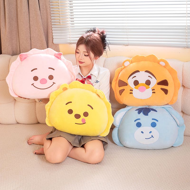 动物园饺子抱枕可爱靠垫公