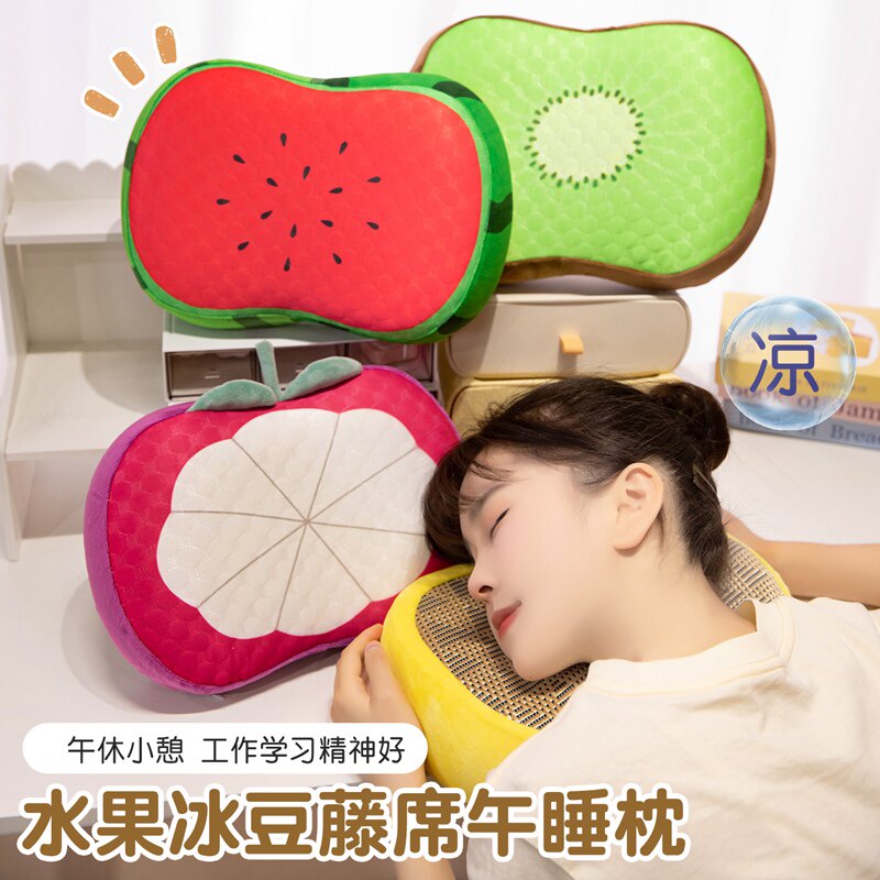 韩版卡通水果冰豆藤席午睡