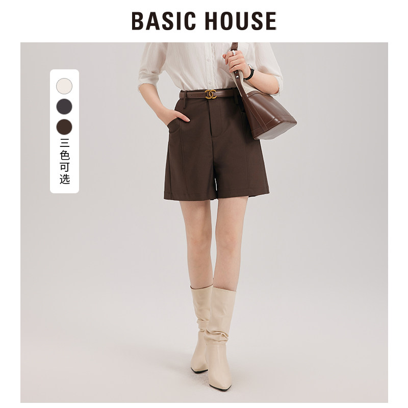 BasicHouse易打理直筒短裤